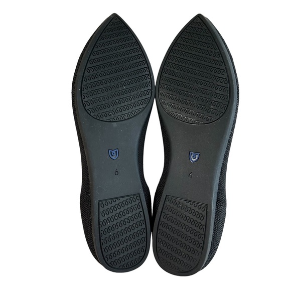 ROTHY’S The Point Black Fabric Ballet Flats 6 - Picture 12 of 15